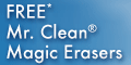 We're giving away free Mr Clean magic erasers!